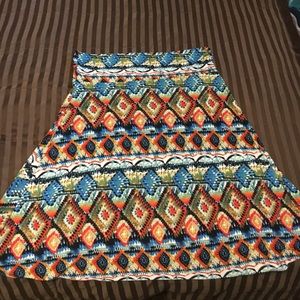 NWOT Lularoe Azure Skirt XXL
