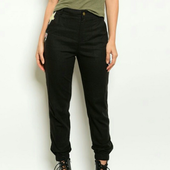SOLD! Patchwork Joggers - Picture 2 of 4