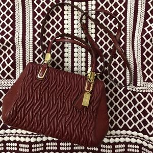 Coach Madison Gathered Twist Leather Mini Satchel