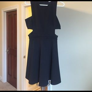 Black soprano cut out dress