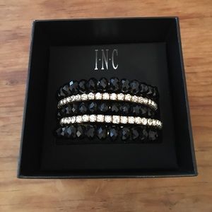 INC Coil Wrap Beaded Bracelet