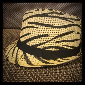 Animal print fedora