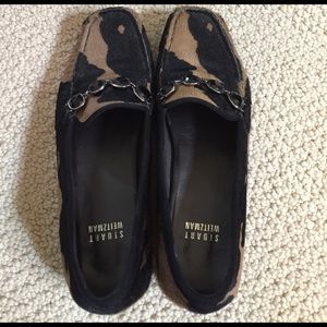Stuart Weizman Cow Hyde Loafers