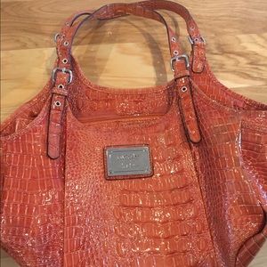 Snake print bag