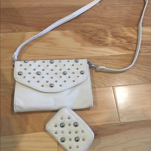 Clutch with change purse