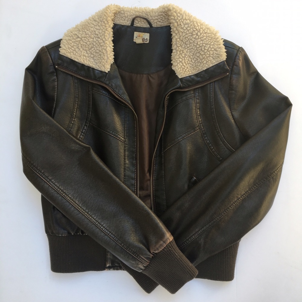Faux leather jacket