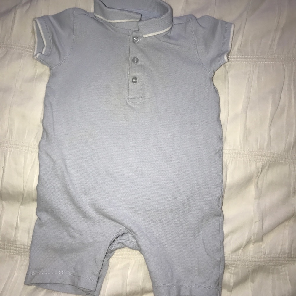 Threads baby boy 6-12m blue collared 1piece Easter
