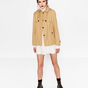 ZARA Short Trench Coat Jacket