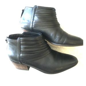 Clarks black booties