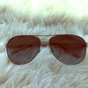 Ralph Lauren Gold Aviator Sunglasses
