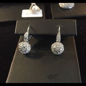 14k white gold.50 carat each