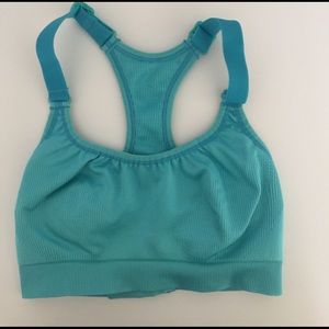 Lululemon sports bra, racer back, turquoise, XS