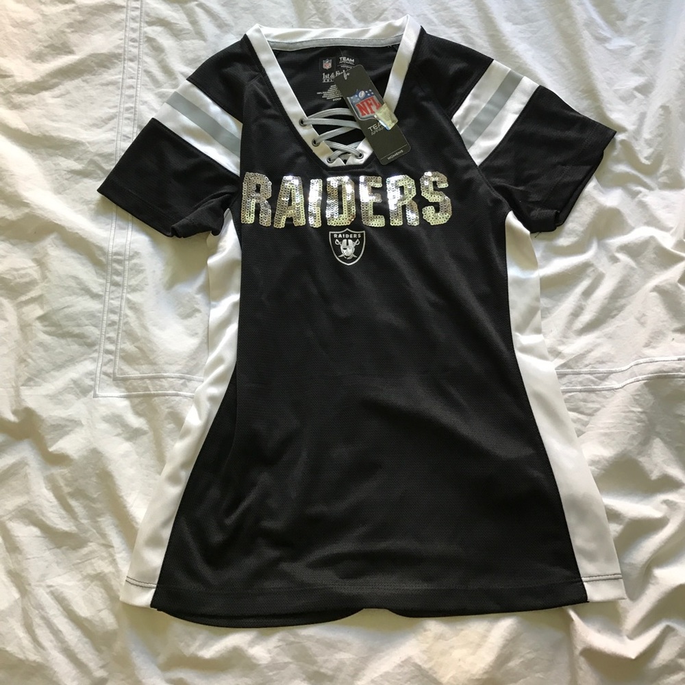Raiders bidazzled official NFL jersey