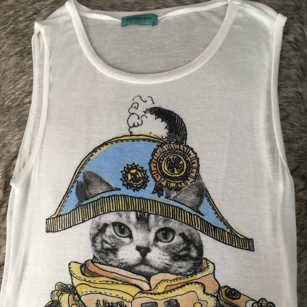 Tank - Cat Soldier, size S