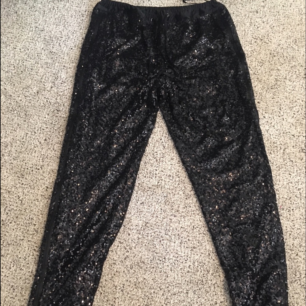 Bebe sequin dress pants.