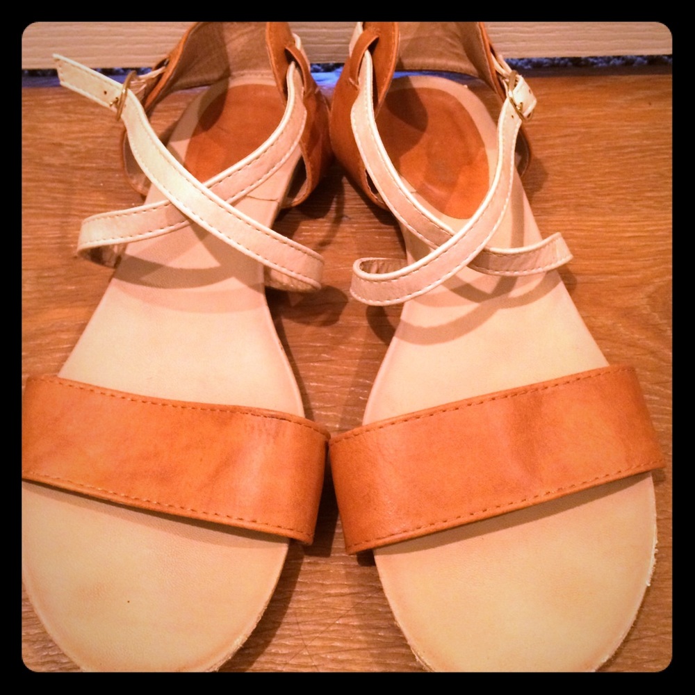 Brown strap sandals