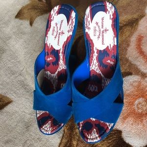 Vivienne Westwood Anglomania Melissa Blue Wedges