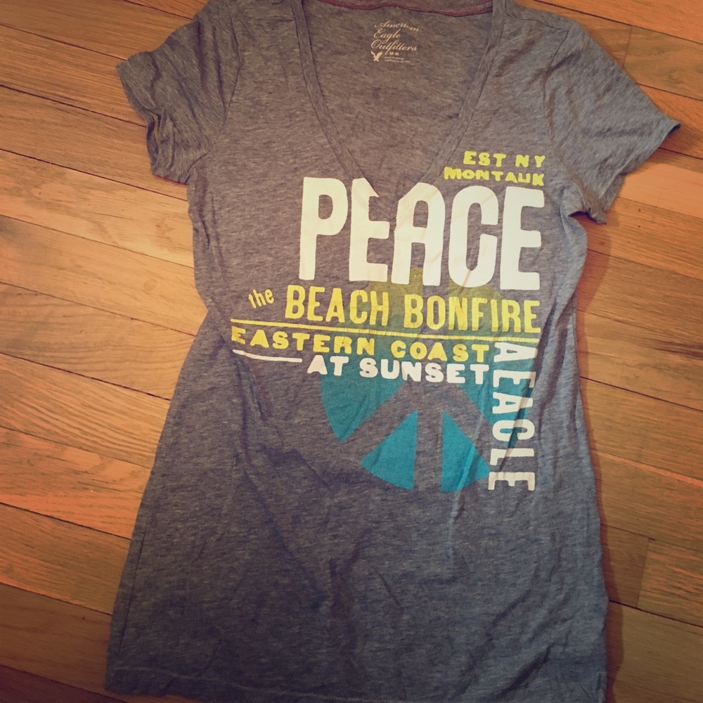 Grey American Eagle Tee