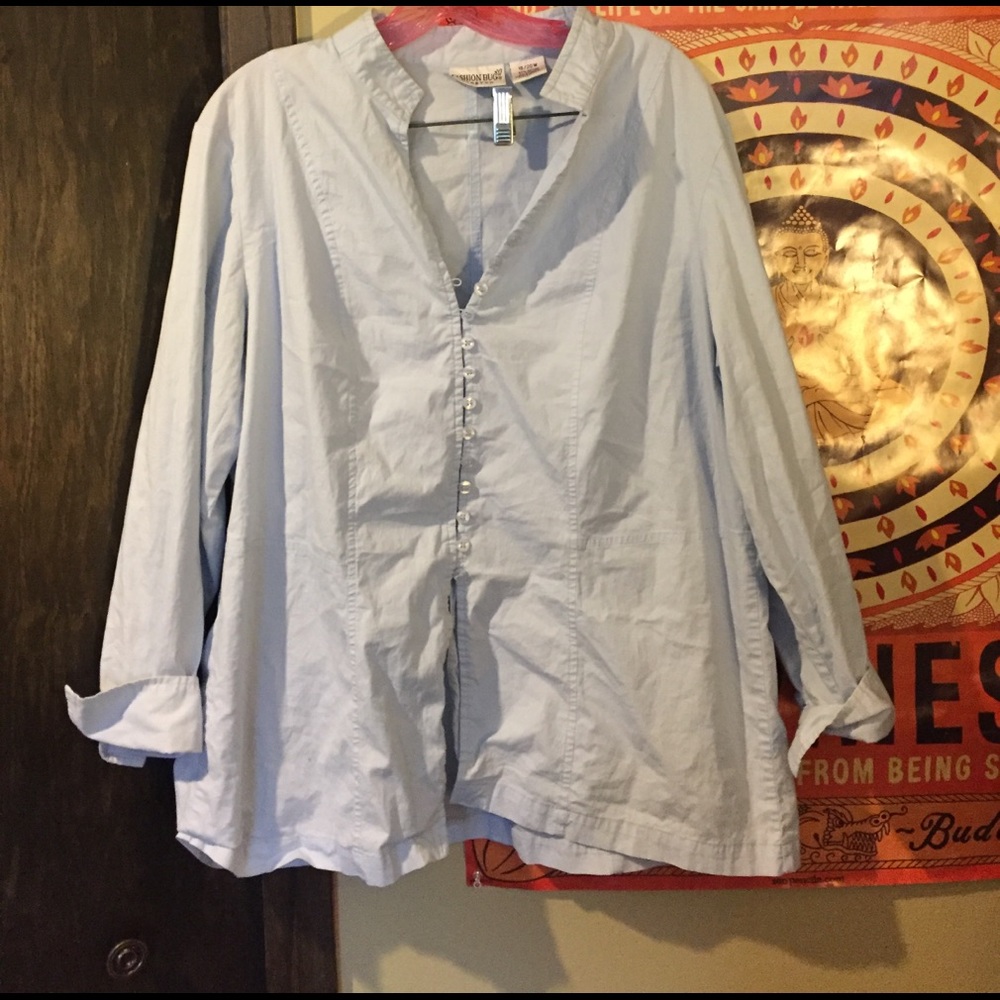 Oversized Jean Button Up