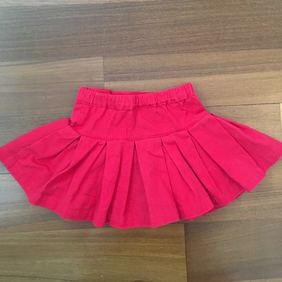 EUC Red pleated sailor skirt - Picture 2 of 3