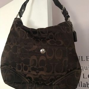 Coach brown shoulder bag
