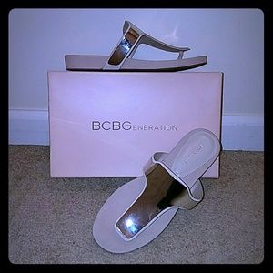 BCBG Gen Mirrored Sandals