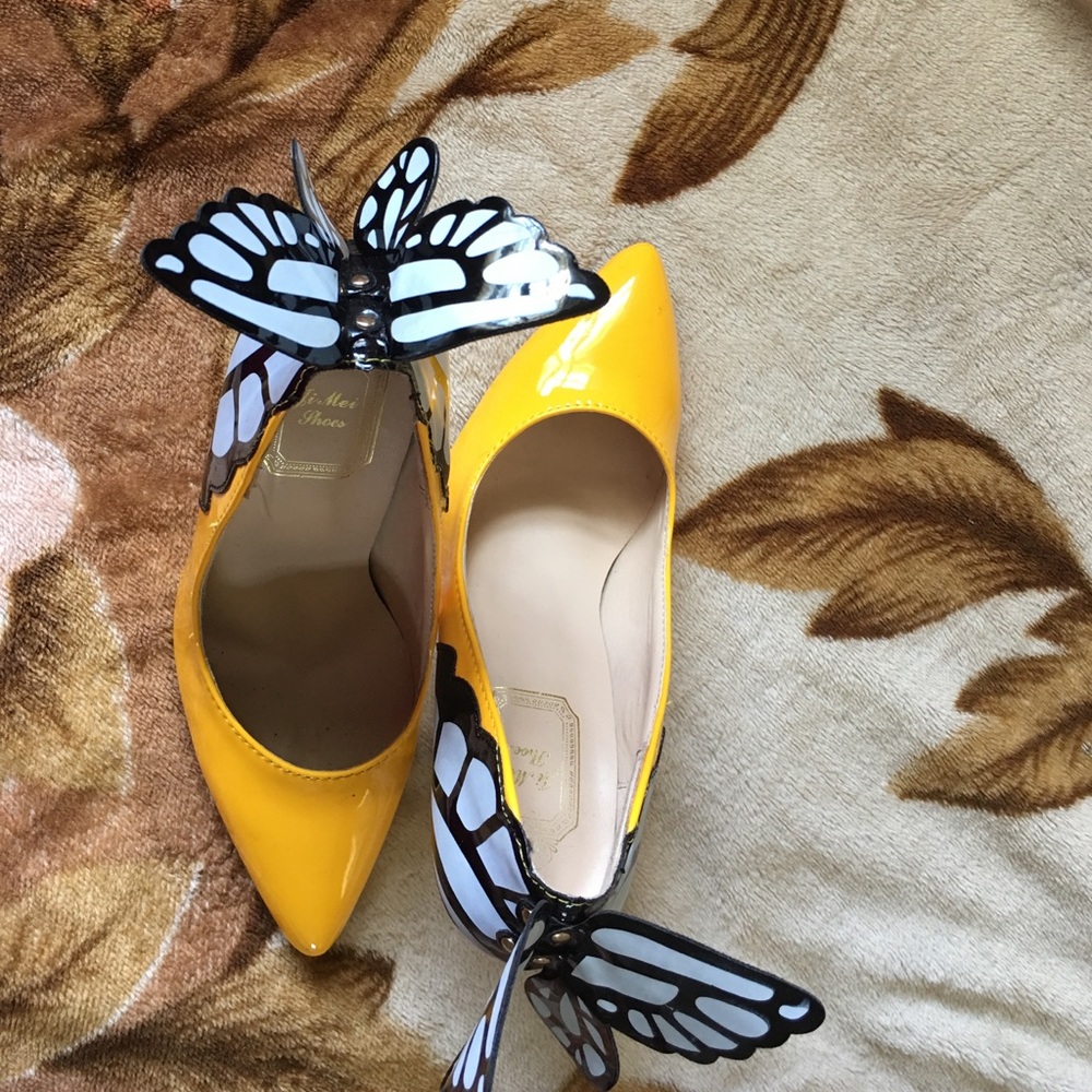 Women High Heel Shoes Wing Butterfly
