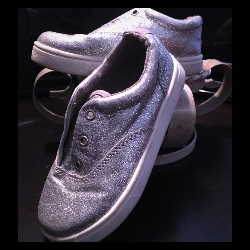 Girls Glitter Sparkle Sneakers, 9