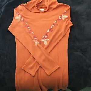 Orange Mossimo hooded shirt