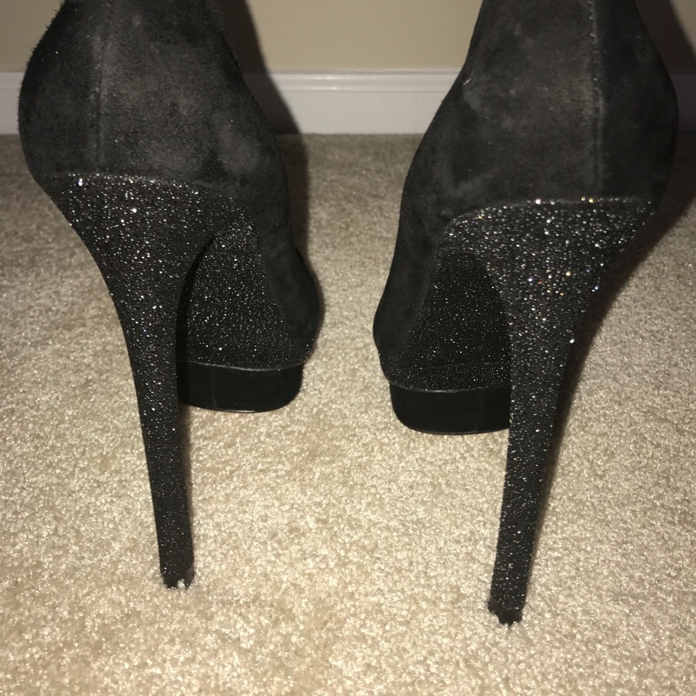 Brian Atwood Black suede pumps 10