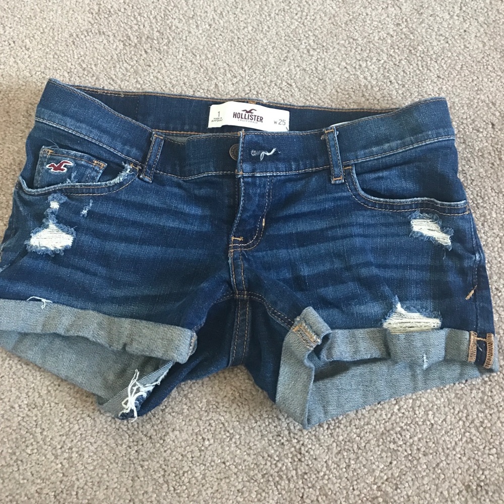 Blue denim shorts from Hollister