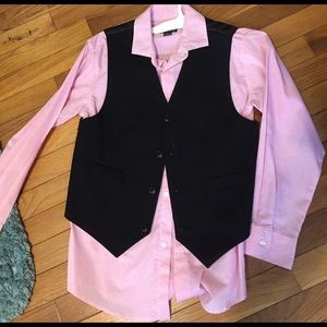 Chaps Brand Pink Dress shirt size medium 10-12