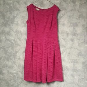 Pink eyelet dress