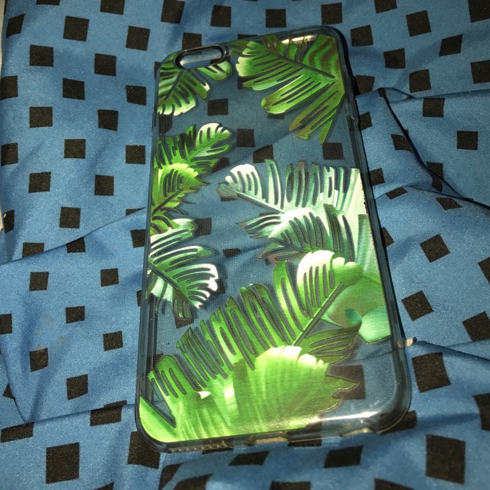 Palm tree leaf case