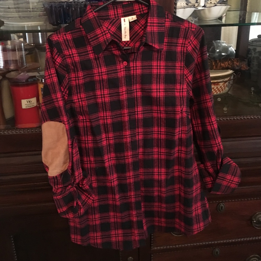 New flannel/plaid women's top from Apricot Lane P