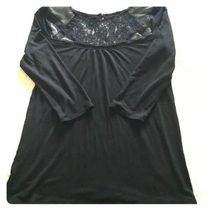 Loft Lace Inlay Blouse