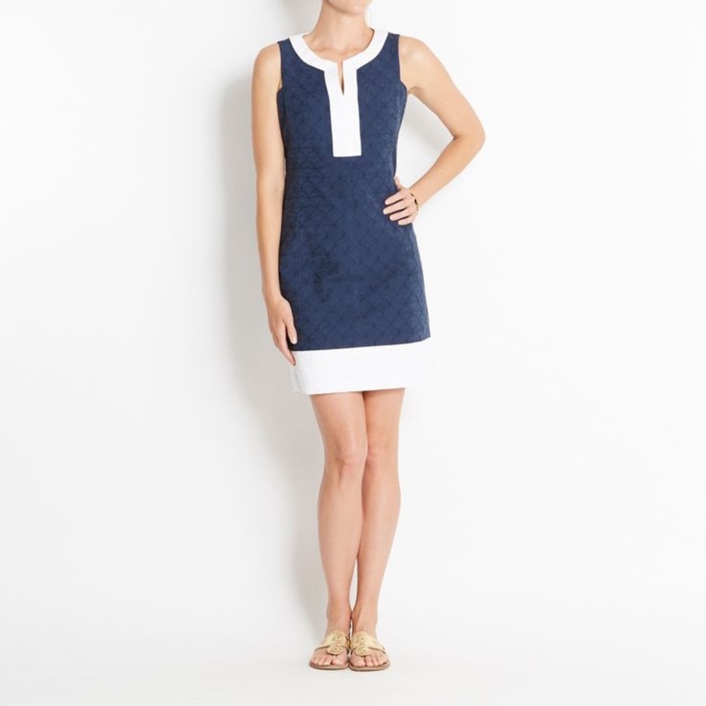 Vineyard Vines Whale Tail Jacquard Shift Dress