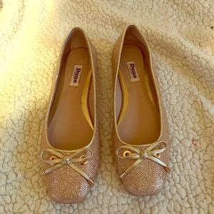 Dune London Meanda Square Toe Flats
