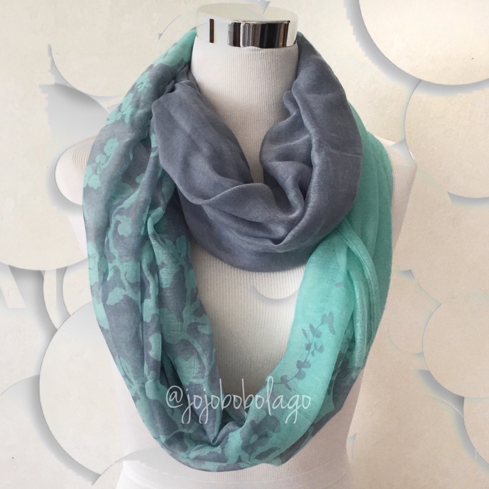 Floral Print Infinity Scarf