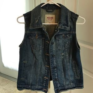 Mossimo Supply Co Distressed Jean Vest