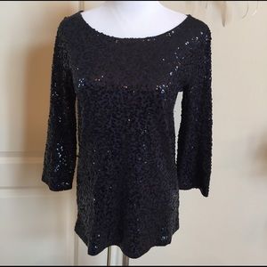 J.Crew sequined long sleeve top J.Crew sequined long sleeve top
