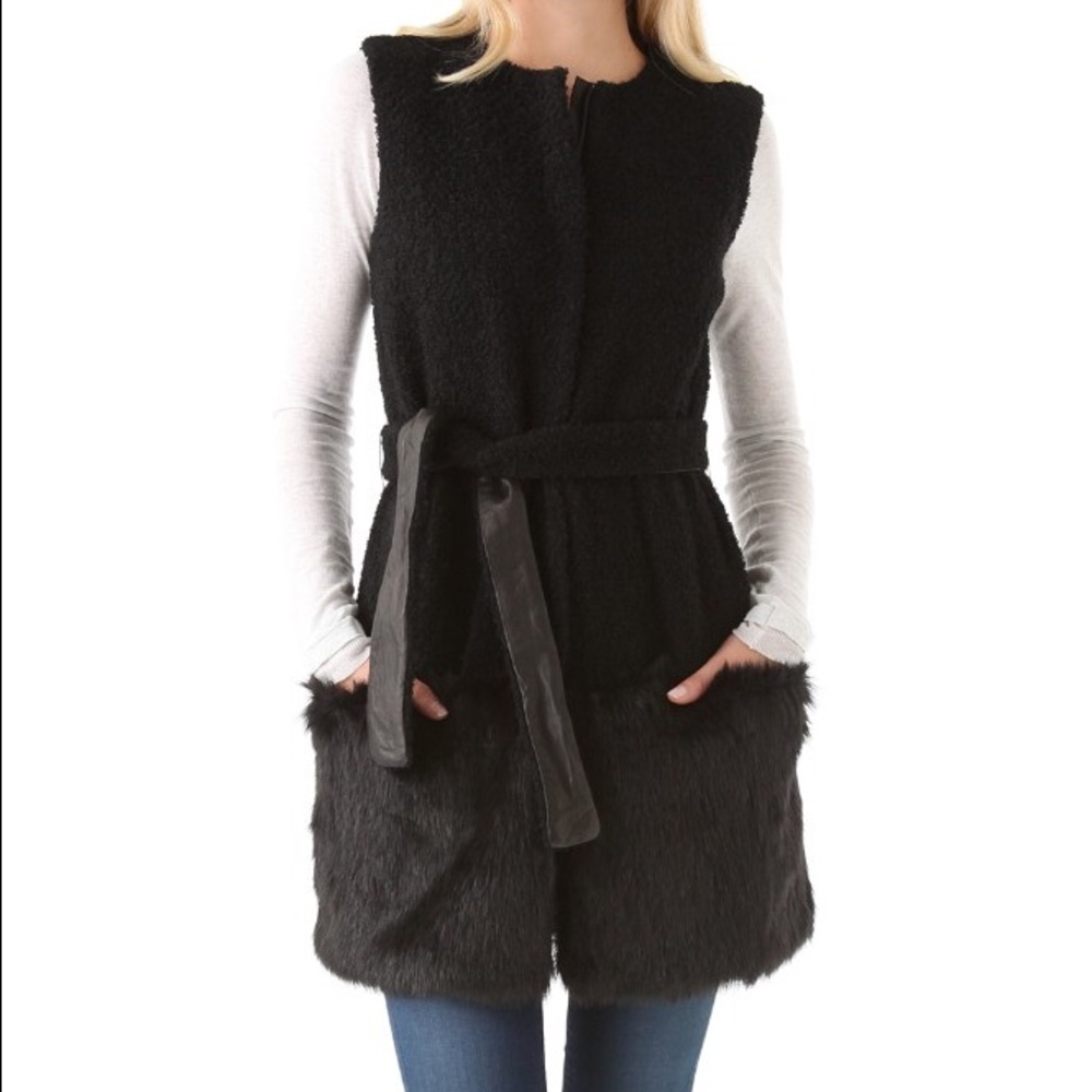 Diane von Furstenberg Gami Faux Fur Vest