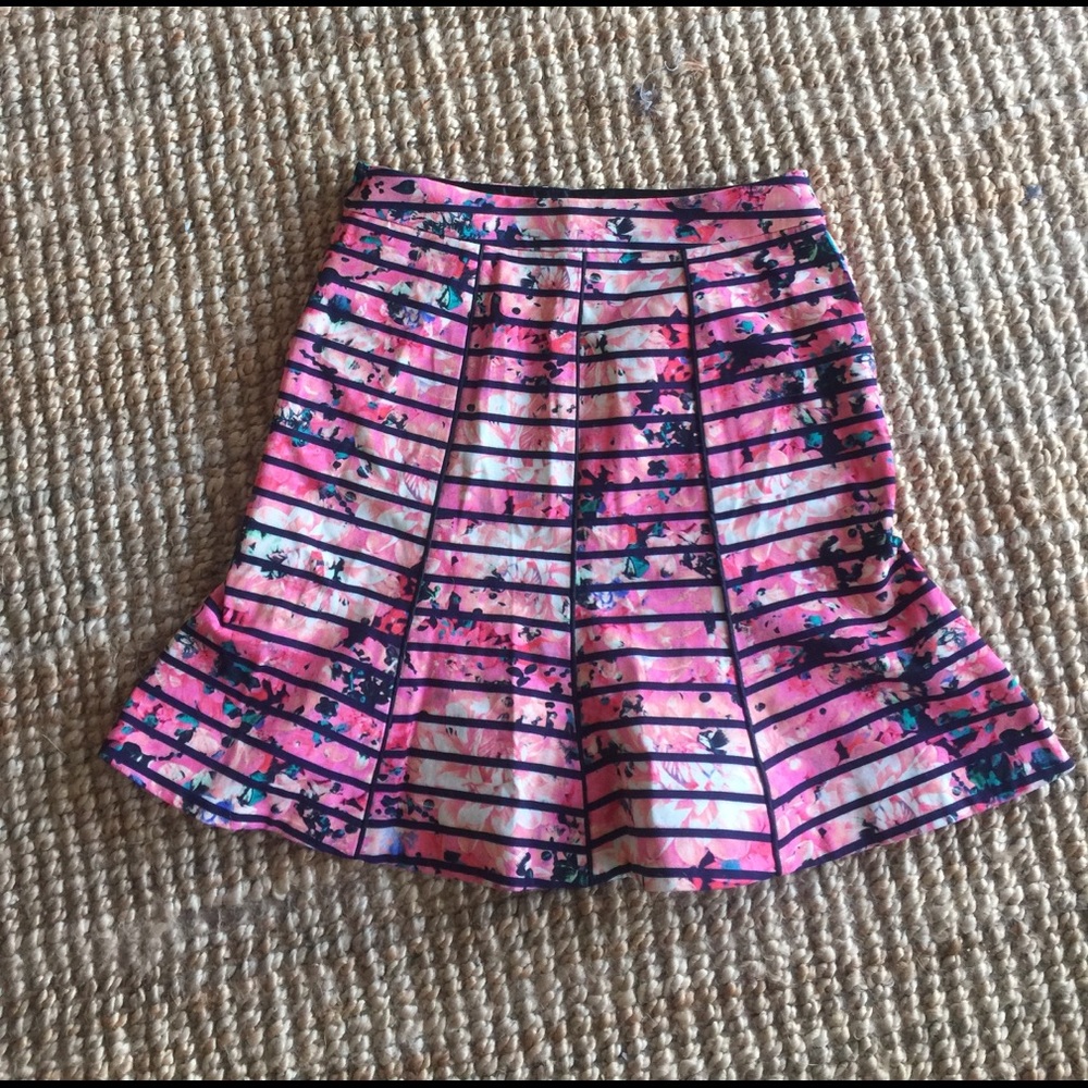 Banana Republic Spring floral knee skirt; 0P