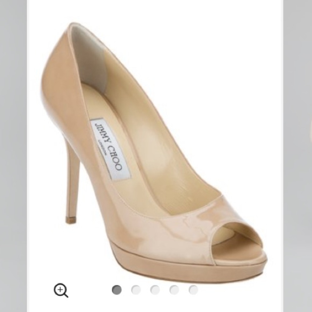 Jimmy Choo peep toe pumps