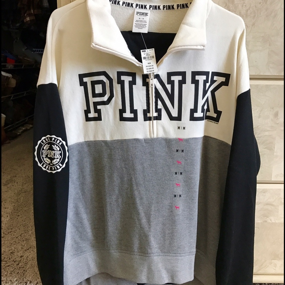 Vs PINK Half Zip Pull Over