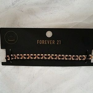 Forever 21 Gold & Black Link Choker