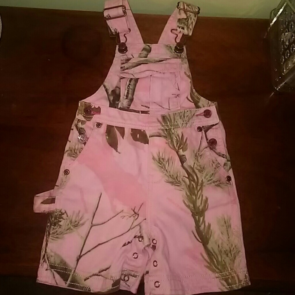 Cabellas Pink Realtree Toddler Girls 12-18M Overal