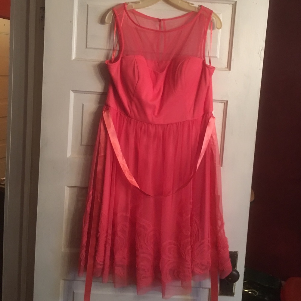 Coral color Bridesmaid dress!