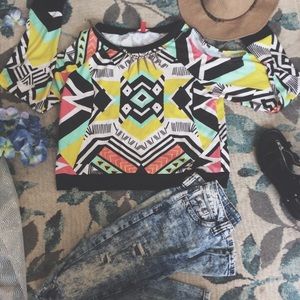 Retro 90's Bel Air Sweater with Open Sleeves
