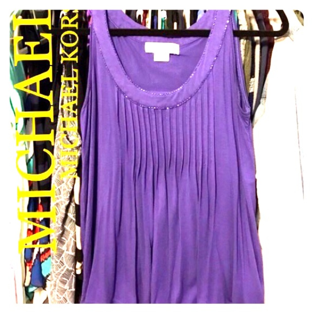BNWOT MK BEADED/PLEATED Tank